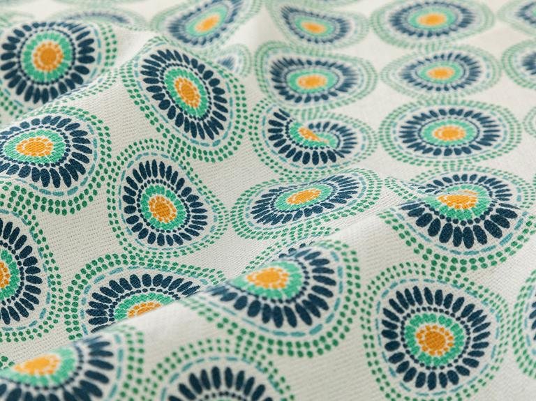 Exotic Circles Printed Single Pique 150x220 см темно-зеленый