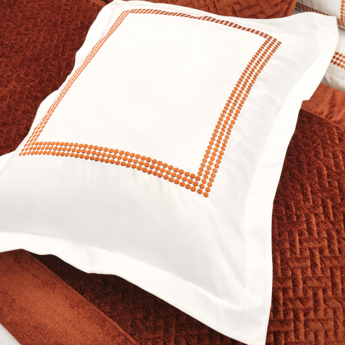 Karaca Home White Col Bruce Cinnamon Комплект бегунков для кровати