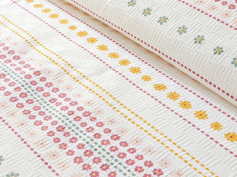 Daisy Lines Printed King Size Pique 240x220 см Розовый