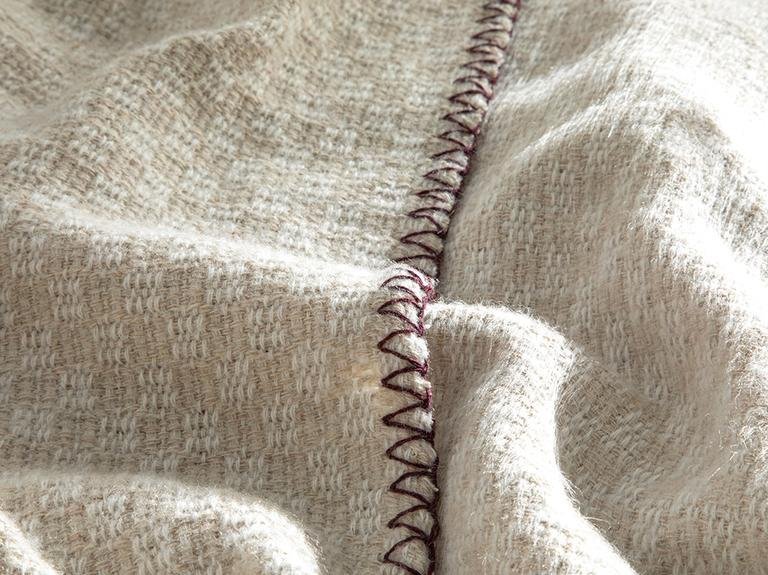 Двойное одеяло Triple Stripe Scotch 200x220 см сливовый терракотовый