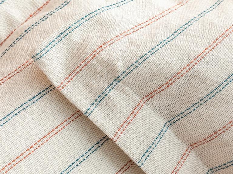 Комплект двуспального тканого покрывала Coastal Stripe 240x260 см, белый