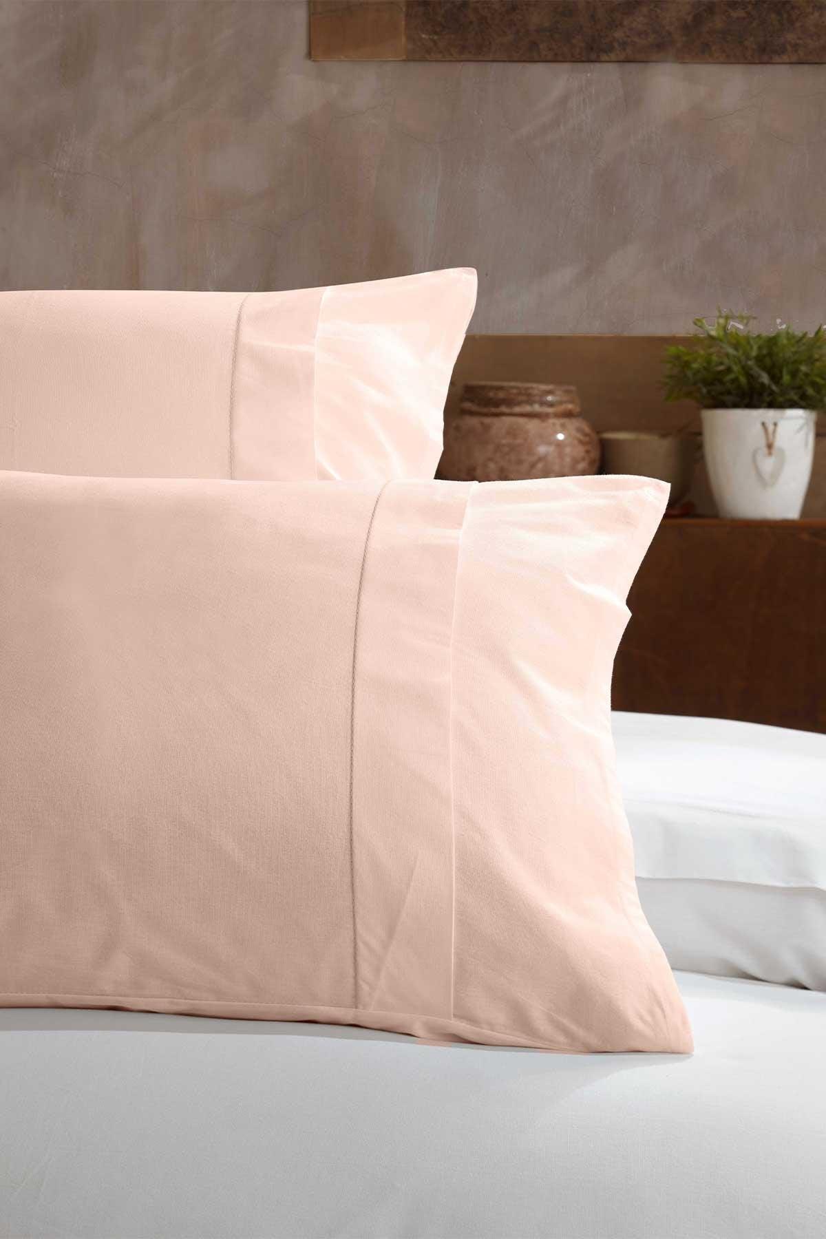 Ranfors Cotton Pillow Cover 100% Natural Cotton 2 Pieces Powder
