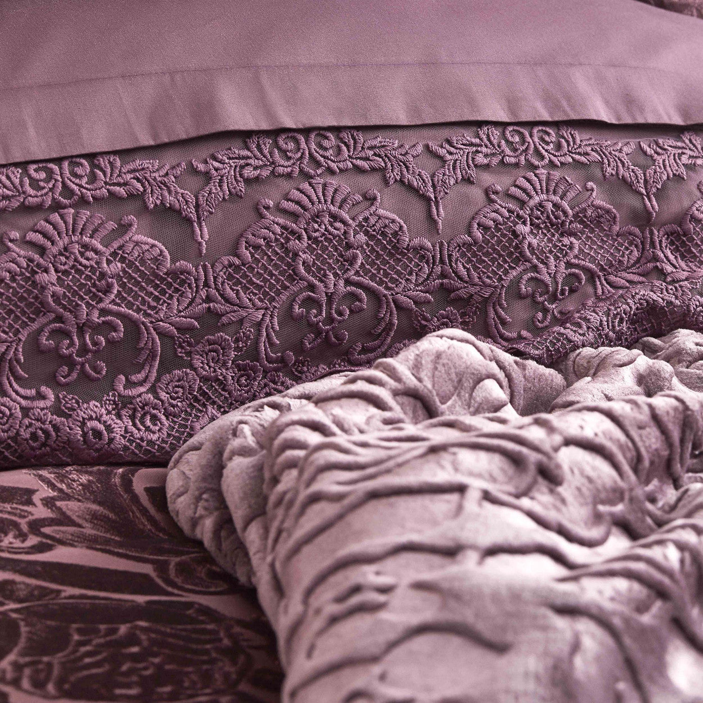 Karaca Home Valeria Best Plum Набор для приданого из 8 предметов
