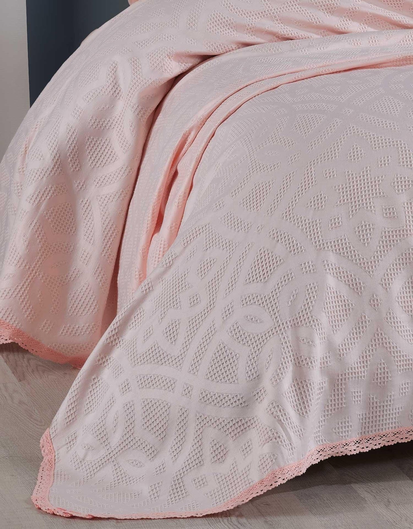 Комплект покрывала Single Cotton Lace Alen Powder