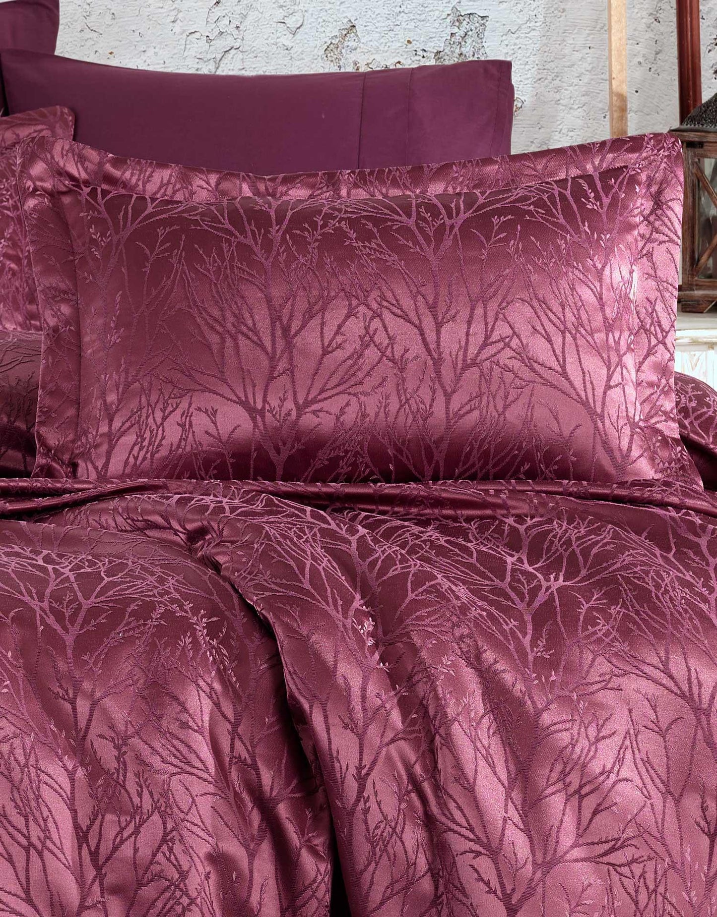 Комплект покрывал с двойной жаккардовой синельной тканью Miracle Plum