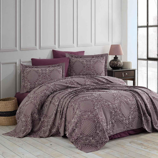 Комплект постельного белья Double Cotton Naples Plum (3 шт.)