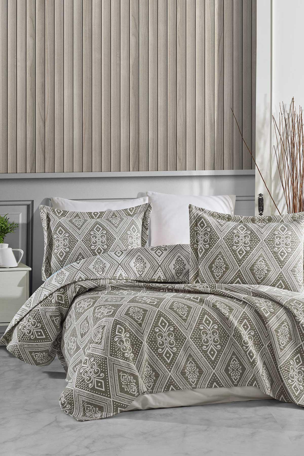 Комплект постельного белья Double Cotton Crinkle Bohemian Khaki