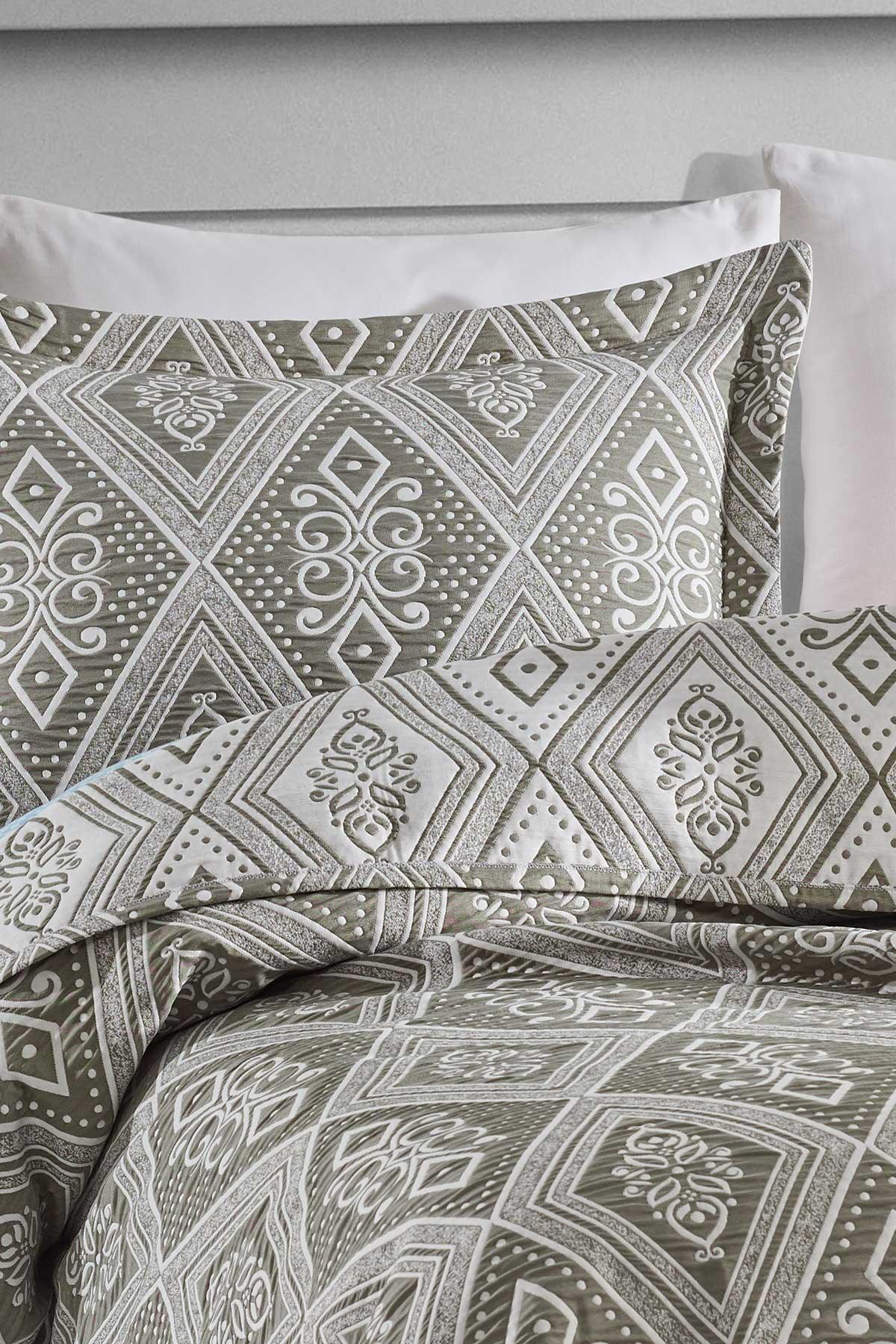 Комплект покрывала Single Cotton Crinkle Bohemian Khaki