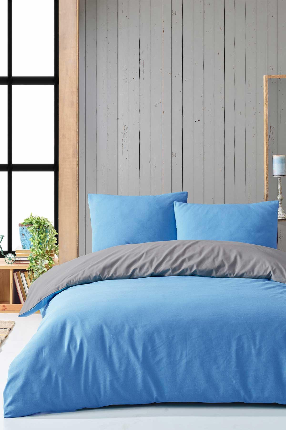 Комплект пододеяльников Ranfors Double 4 Pieces Natural Blue-Grey