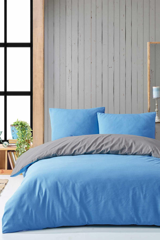 Комплект пододеяльников Ranfors Double 4 Pieces Natural Blue-Grey