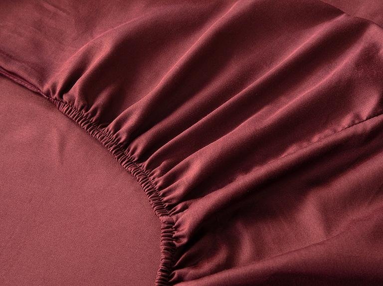 Пододеяльник Lystra Striped Cotton Satin King Size 240x220 см Бордовый Красный