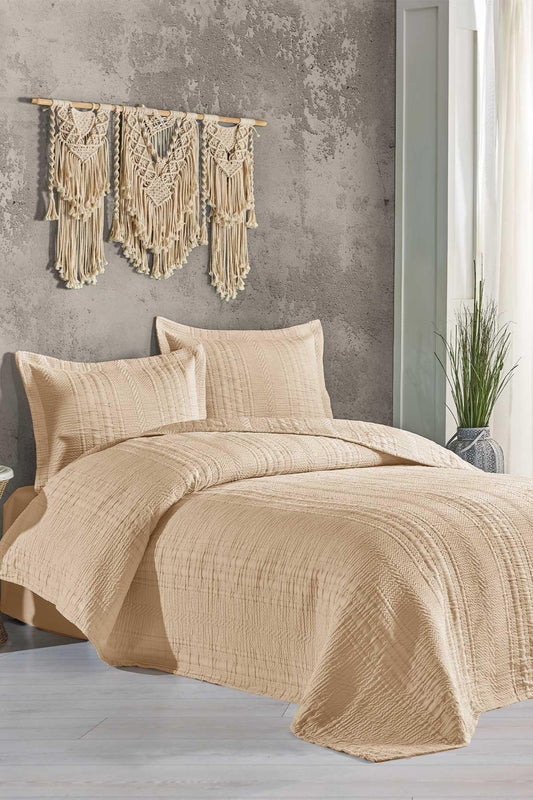 Покрывало для кровати Double Matilda Cappuccino (240x250см)