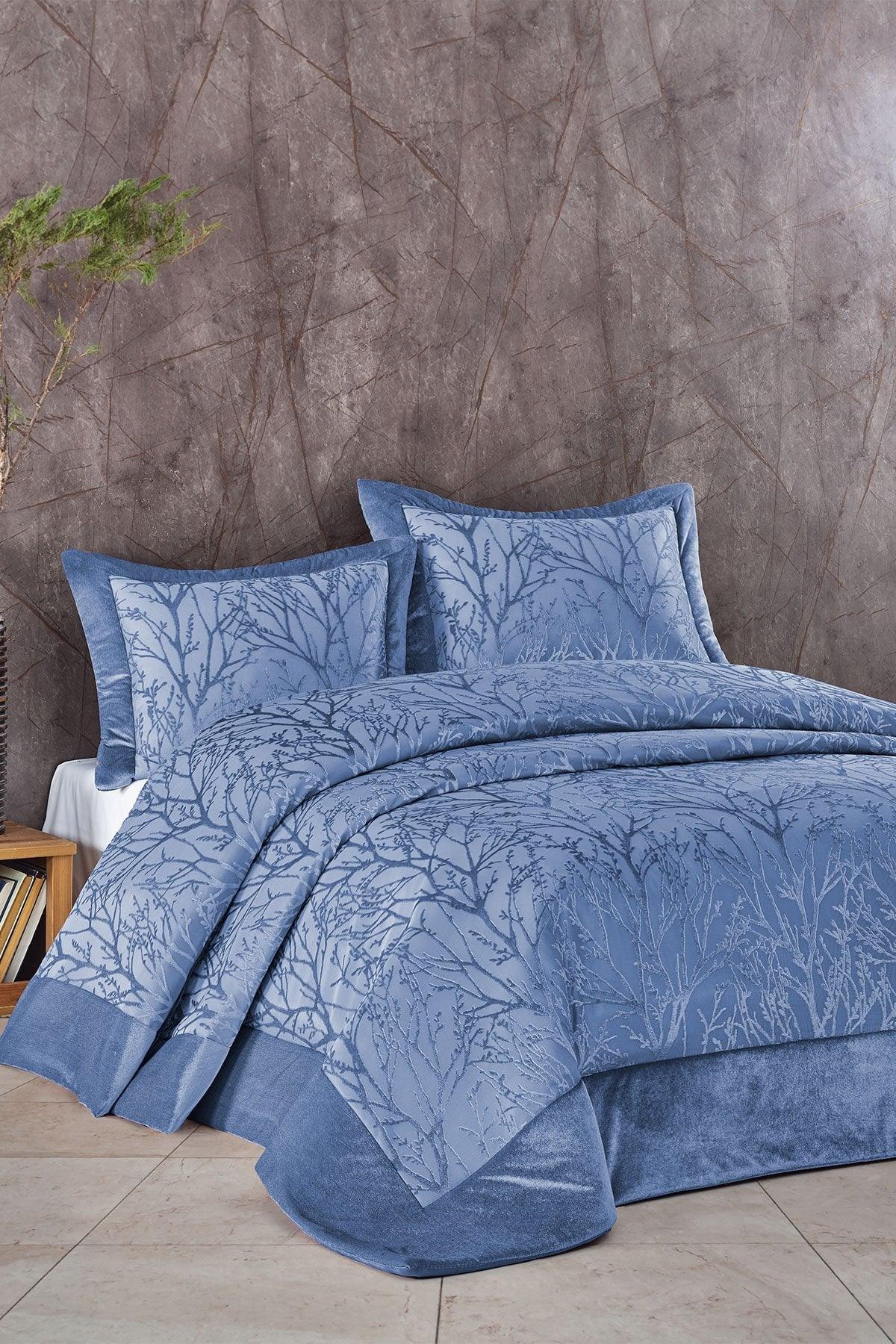 Комплект покрывал с наполнителем из двойного волокна Velvet Spring Blue