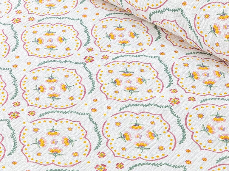 Pure Bouquets Printed King Size Пике 240x220 см Розовый