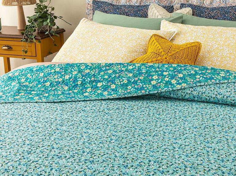 Универсальная обложка Fresh Blossom Single 160x220 см, зеленая