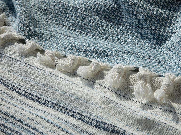 Stravage Woven King Size Покрывало 260x280 см Синий
