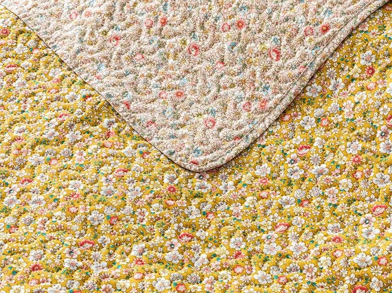Двойная многофункциональная крышка Blooming Summer 200x220 см, желтая