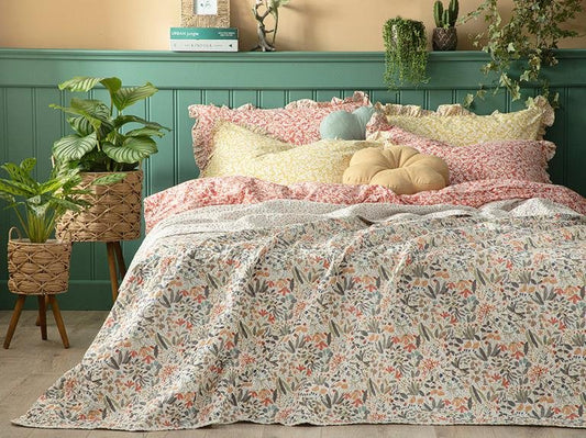 Wild Forest King Size Двустороннее Покрывало 240x220 См Розовый