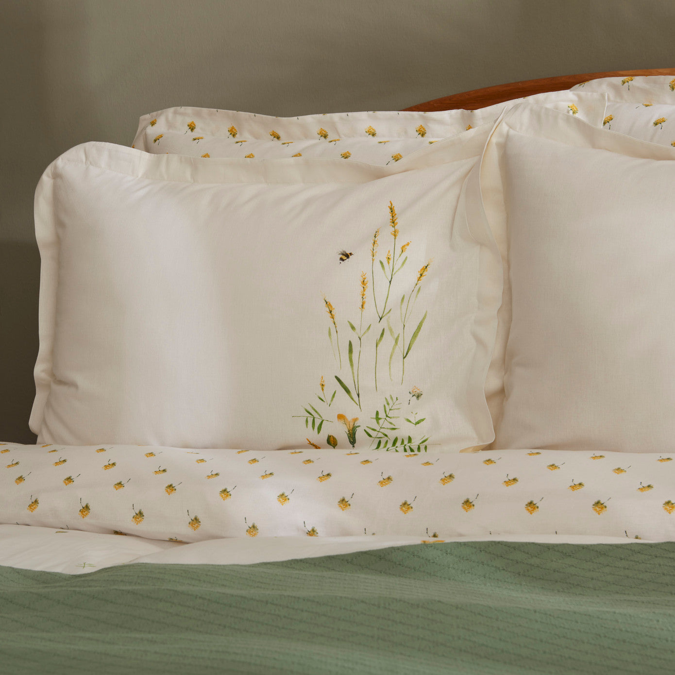 Karaca Home Herbal 100% Хлопок Двойной пододеяльник Пике Комплект Белый
