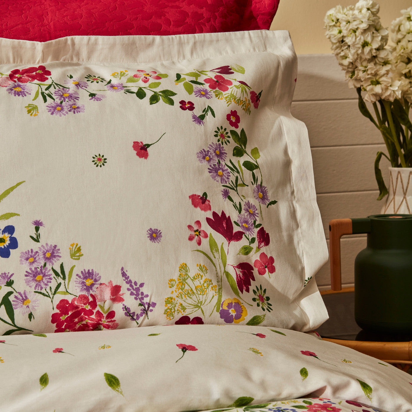 Karaca Home Lisette Cotton Double Duet Set Фуксия