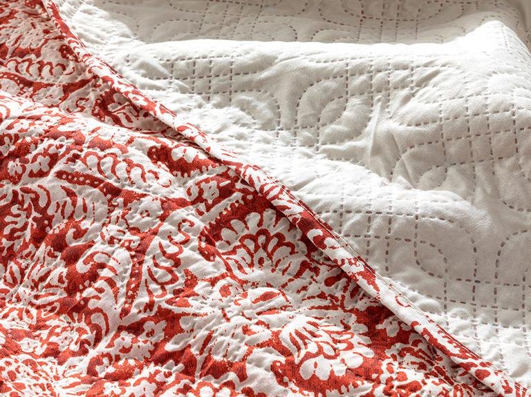 Односпальное двухстороннее покрывало Ethnic Coral 160x220 см Coral
