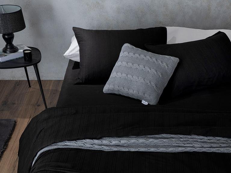 Комплект пододеяльников Aurora Silky Touch Single 160x220 см, черный