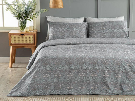 Комплект двойного пододеяльника Primrose Easy-Iron 200x220 см темно-синий