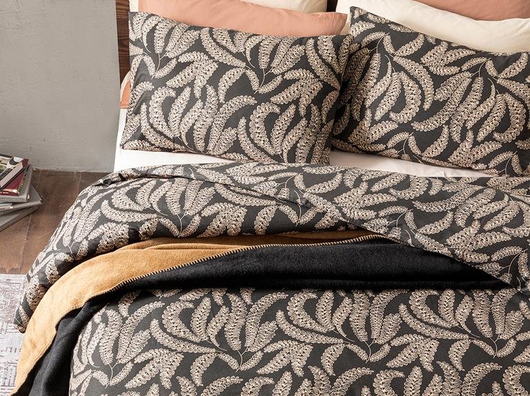 Комплект пододеяльников Fern Cotton Single 160x220 см Черный