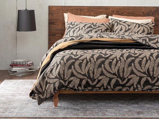 Комплект пододеяльников Fern Cotton Single 160x220 см Черный