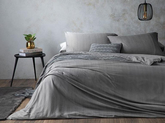 Комплект пододеяльников Aurora Silky Touch King Size 240X220 см, серый