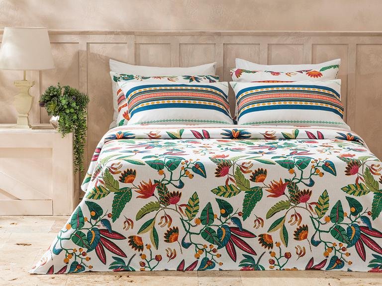 Exotic Garden Printed Single Pique 150x220 см темно-зеленый