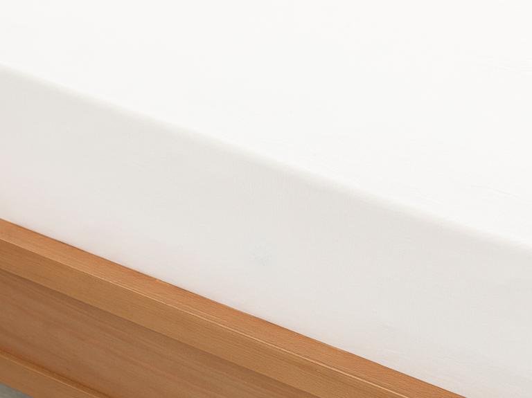 Эластичная простыня 140x200 см Plain 2 Cotton среднего размера, белая