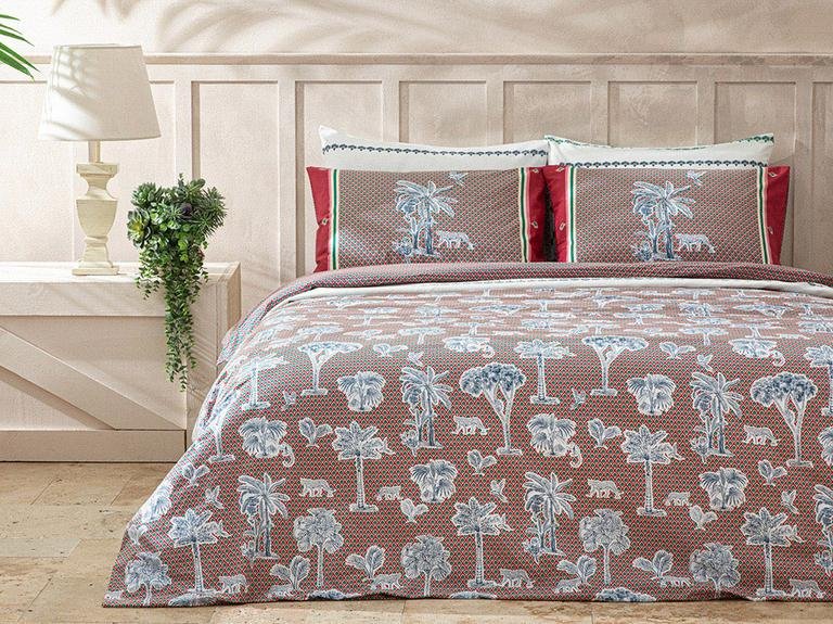 Комплект пододеяльников Toile De Jouy из хлопка King Size 240x220 см фуксия