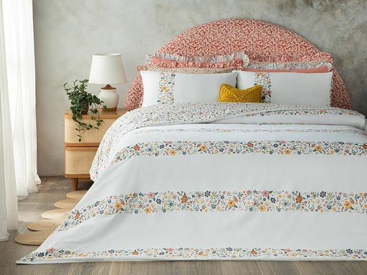 Комплект хлопковых пододеяльников Bloomy Lines 200x220 см желтый