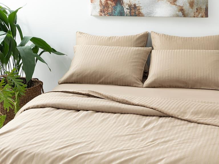 Набор пододеяльников для пуховых одеял Crystal Silky Twill Super King 260X220 см, античное золото