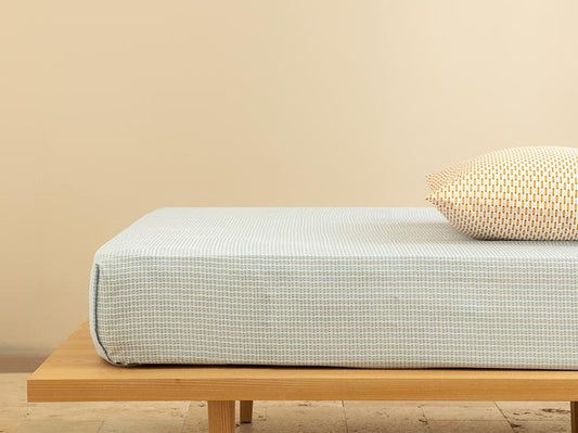 Wave Dots Легко гладить Односпальная простыня 160x240 см Seledon