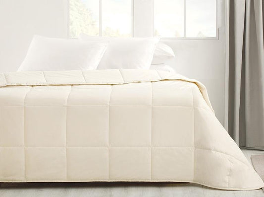 Моющееся шерстяное одеяло Layna King Size 215x235 см, белое