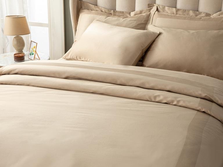 Vivian Framed Cotton Satin Super King Size 4 Набор наволочек для подушки 260X220 см, золото