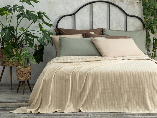 Цепь Веревка Жаккард King Size Пике 240x220 См Бежевый