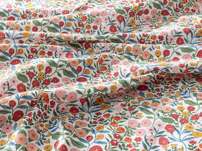 Набор из двойного пике с принтом Fleurs Vives 200X220 см розовый
