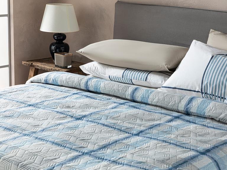 Многоцелевой чехол Ocean Plaid King Size 240x220 см, синий