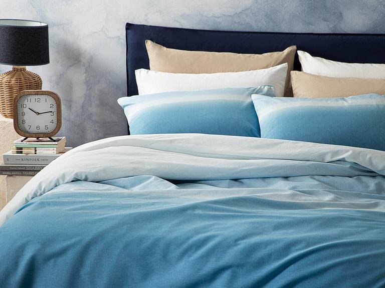 Комплект пододеяльников Serenity из хлопка King Size 240X220 см, синий