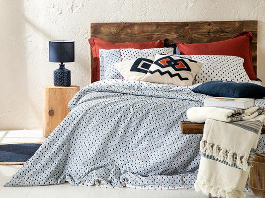 Комплект пододеяльников Coastal Bliss из хлопка King Size 240x220 см, синий
