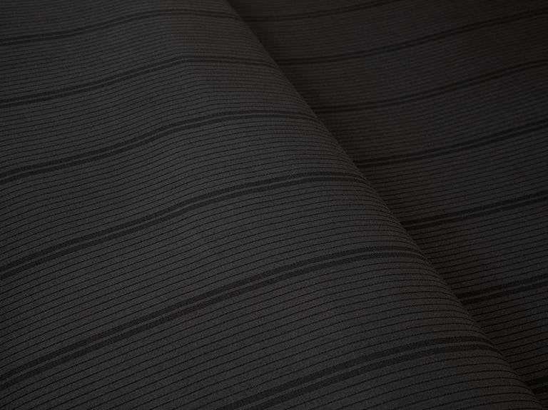 Пододеяльник Lystra Striped Cotton Satin King Size 240X220 см Антрацит