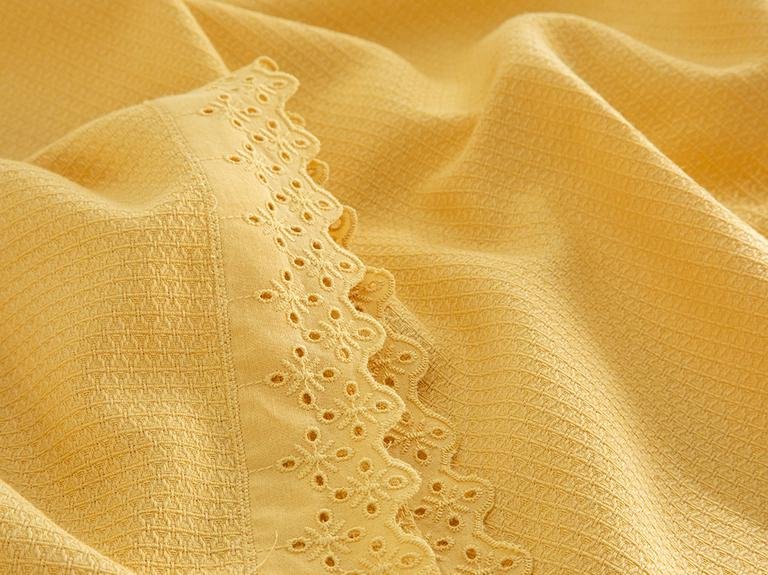 Elegancy Scalloped Double Pike 200x220 см желтый