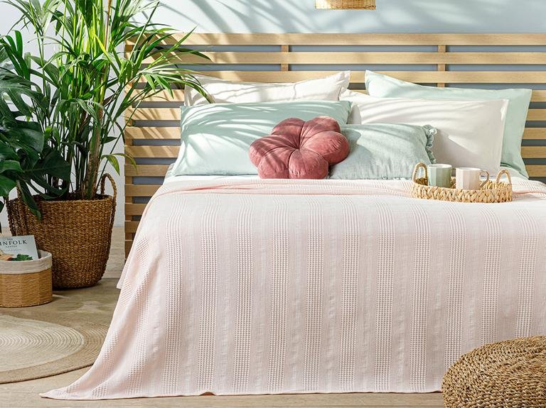Гребень Plain Cotton Double Pique 200x220 см Розовый