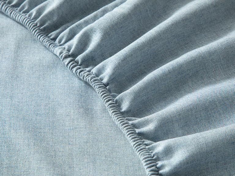 Fine Lines Chenille Yarn Dyed Super King пододеяльник набор 260x220 см бежевый - синий