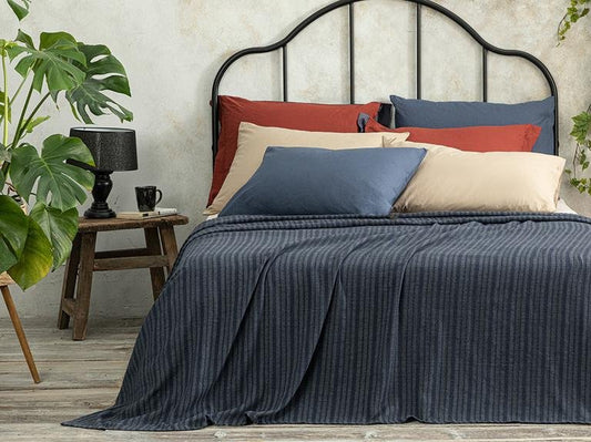 Цепь Веревка Жаккард King Size Пике 240x220 См Индиго