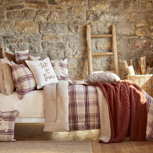 Karaca Home Woodland Beige Single Cosy Comfort Set