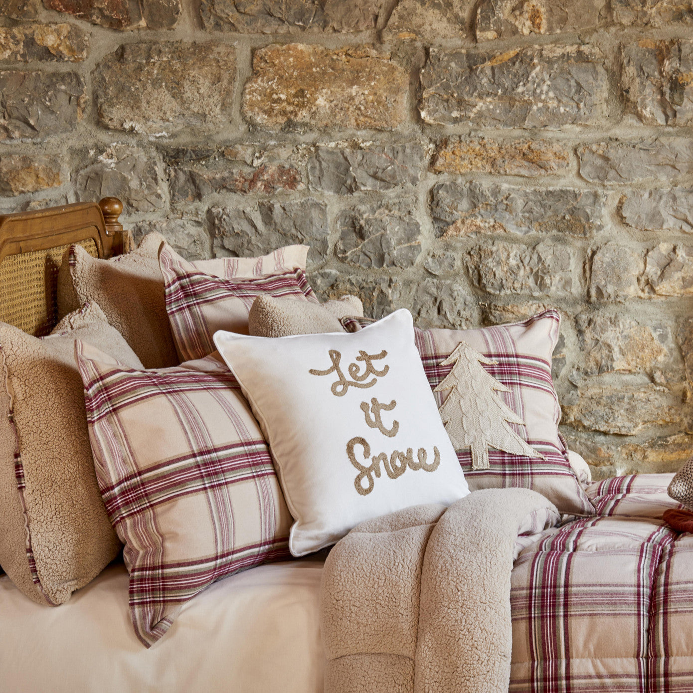 Karaca Home Woodland Beige Single Cosy Comfort Set